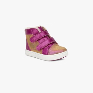 Ugg Rennon II Shimmer Kids Sneakers Brown/Pink (8134JUMKT)